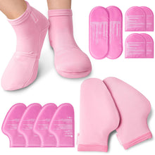 Load image into Gallery viewer, RelaxCoo Cold Therapy Socks &amp; Hand Ice Pack Cold Gloves for Chemotherapy Neuropathy, Chemo Care Package for Women Men, Ideal for Plantar Fasciitis, Carpal Tunnel, Arthritis Hand Pain Relief, L