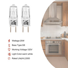 Load image into Gallery viewer, goduog 2-Pack WP74009925 G8 Oven Light Bulbs for Whirlpool 120V 25W G8 Base - Fits Whirlpool, Maytag, Kenmore, Jenn-Air - Replace for AP6011161 74004458 74009925 1072727 899138001 PS11744355