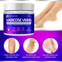 Load image into Gallery viewer, Pharmapulse Varicose &amp; Spider Veins Soothing Leg Cream - Relaxing Leg Cream Formula - Fast-Acting Relief Cream - Expertly Crafted for Optimal Comfort 4oz