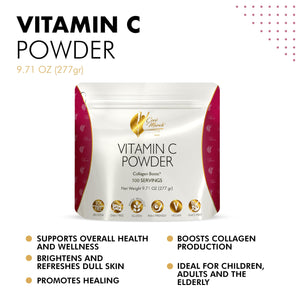 Cocó March N.M.D 1000 mg Vitamin C Powder- for Collagen Production & Immune Support, Zinc, Bromelain, Quercetin, L-Lysine - Free from: Gluten Dairy, Soy, GMOs, Vegan and Keto Friendly 10 Oz
