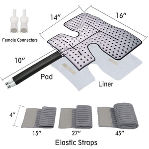 Cold Therapy Pad for Shoulder, Attachment for Ice Therapy Machine, Including 2 Extra Female Connectors