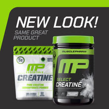 Load image into Gallery viewer, MusclePharm Creatine Monohydrate Powder, Pre Workout Muscle Builder &amp; Post Workout Muscle Recovery Supplement, Ultra-Pure 100% Monohydrate Creatine Powder, 60 Servings, Unflavored