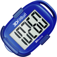 Load image into Gallery viewer, 3DFitBud Simple Step Counter Walking 3D Pedometer from 3DActive with Clip &amp; Lanyard - A420S - Royal Blue