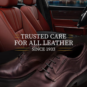 Lexol All Leather Cleaner and Conditioner Kit for Car Seats and Interiors, Couches and Furniture, Shoes and Boots, Baseball Gloves and Horse Saddles, Two 8 oz Bottles and Two Sponges