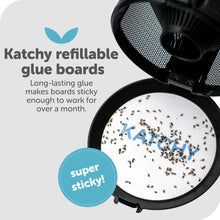 Load image into Gallery viewer, Katchy Original and Midnight Glue Board Refills (8 Pack) - Indoor Insect Trap Glue Board Refills for Mosquito, Gnat, Moth, Fruit Flies - Non-Zapper Traps for Buzz-Free Home