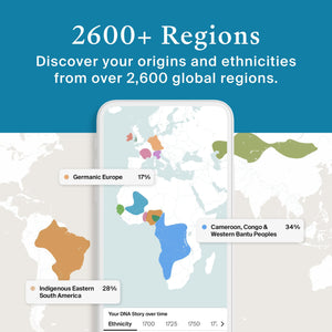 AncestryDNA + Traits Genetic Test Kit: Personalized Genetic Traits, DNA Ethnicity Test, Origins & Ethnicities, Complete DNA Test, Ancestry Reports