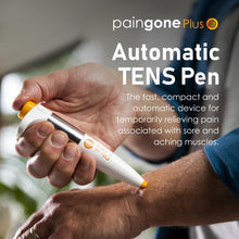 Load image into Gallery viewer, Paingone Plus, The Automatic TENS Pen - Fast, Effective Pain Relief for Sore &amp; Aching Muscles- Use on Hands, Feet, Knees &amp; More - Compact &amp; Portable with No Wires, Pads or Gels