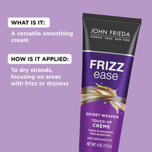 Load image into Gallery viewer, John Frieda Frizz Ease Secret Weapon Touch-Up Crème - Anti-Frizz Styling Cream for Smooth, Frizz-Prone Hair, 4 Oz