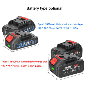 Vislone 21V Rechargeable Lithium Battery and Battery Adapter Replacement Battery for Power Tool with Battery Level Indicator