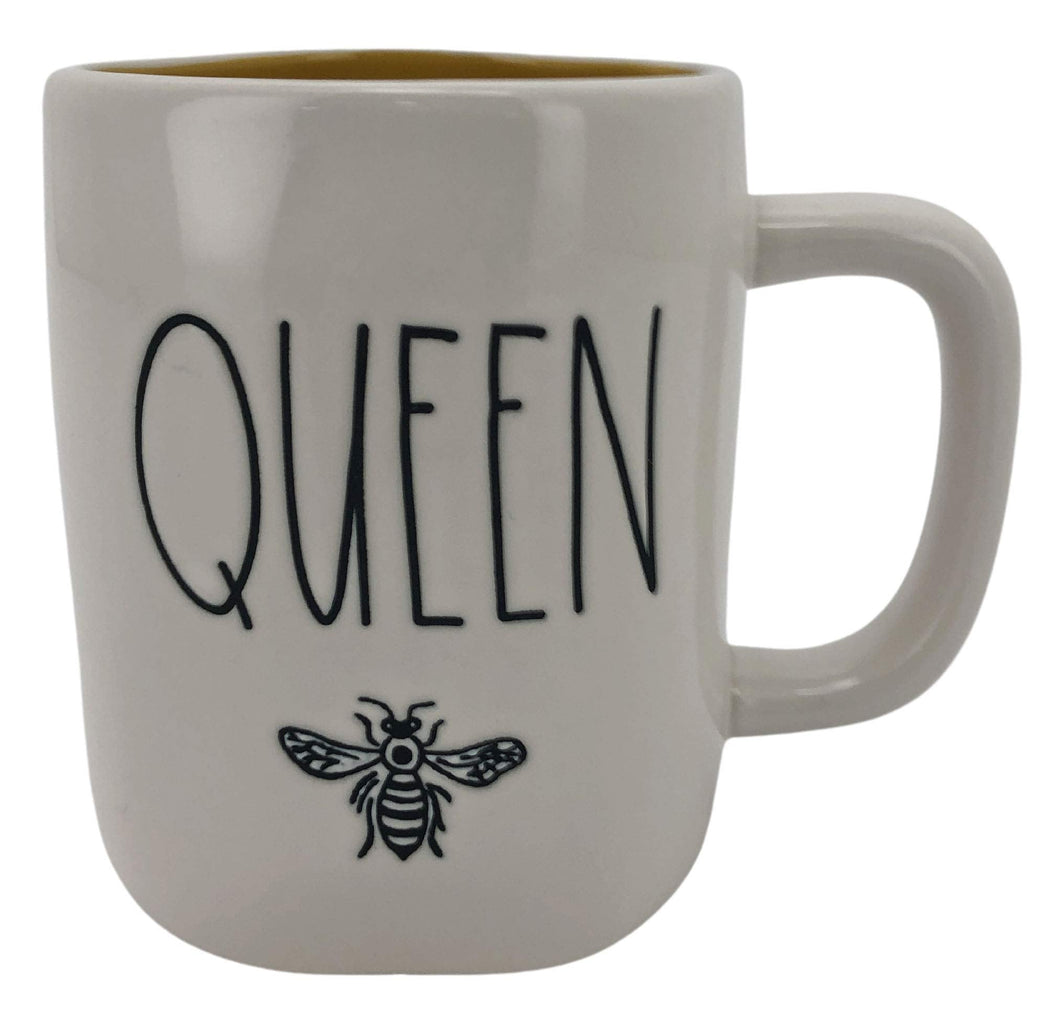 Magenta Rae Dunn QUEEN BEE Ceramic LL Coffee Mug