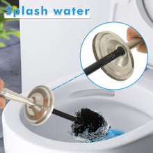 Load image into Gallery viewer, Stainless Steel Toilet Brush and Holder,Toilet Bowl Brush with Long Handle for Bathroom,Toilet Brushes-Space Saving,Covered Brush, Durable, Deep Cleaning,Splash Resistant (Satin Nickel)