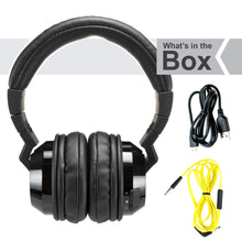 Load image into Gallery viewer, KICKER Tabor2 Bluetooth Headphones Over The Ear Wireless Earphones with Microphone, Passive Noise Reducing, Soft Comfort Padding, Extra Bass Clear Crisp Treble