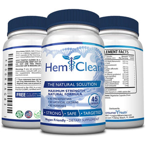 2 Bottles of Hemclear - Hemorrhoids Treatment