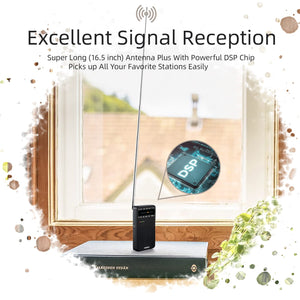 PRUNUS J-166 Portable Radio AM FM, Battery Operated Radio with Tuning Light, Back Clip, Excellent Reception, AM FM Radios Portable, Transistor Radios