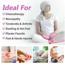 Load image into Gallery viewer, RelaxCoo Cold Therapy Socks &amp; Hand Ice Pack Cold Gloves for Chemotherapy Neuropathy, Chemo Care Package for Women Men, Ideal for Plantar Fasciitis, Carpal Tunnel, Arthritis Hand Pain Relief, L