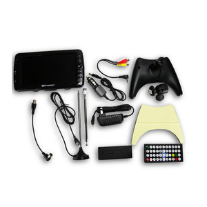 Emerson ET-7000 7" Portable Handheld Digital TV with Built-in Rechargeable Battery, HD Display, Multimedia Playback, USB/SD Card Support, and AC/DC Adapter | Compact TV for Home or Travel