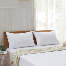 Load image into Gallery viewer, Acanva Bed Pillows 2 Pack Hotel Collection Luxury Soft Inserts for Sleeping-Breathable and Comfortable for Stomach Back Sleepers, Queen (Pack of 2), White 2 Count