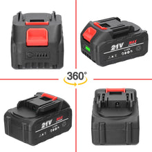 Load image into Gallery viewer, Vislone 21V Rechargeable Lithium Battery and Battery Adapter Replacement Battery for Power Tool with Battery Level Indicator