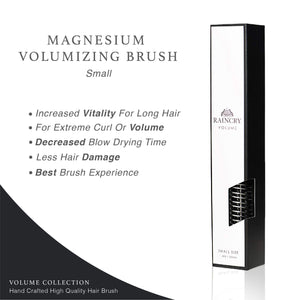 RAINCRY Volume – Magnesium Volumizing Brush – Professional Salon Stylist Quality – Long Lasting Handcrafted Volumizer – Small for Short Hair