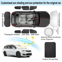 Load image into Gallery viewer, TINGLU Window Shades for Chrysler Pacifica Minivan 2017-2025 Accessories Full Windows Rear Triangular Windshield Sun Shade Sun UV Rays Privacy Protection 8PCS