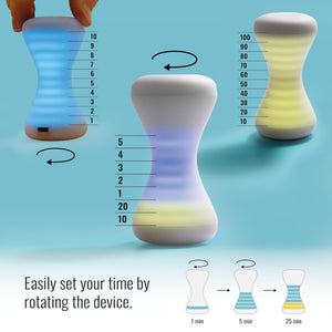 Focus Timer® Visual Timer | Adjustable Hourglass Design 1-100 Minutes for Pomodoro, Productivity & Deep Work | Helps Kids & Adults with ADHD with Time Management | Silent Countdown & Soothing Chime