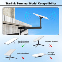 Load image into Gallery viewer, Starlink Gen 3 Mount, Ybervont Starlink Mounting Kit Gen 3, Heavy Duty Starlink Long Wall Mount for Starlink Internet Kit Satellite, Starlink Pole Mount with Starlink Gen 3 Pipe Adapter