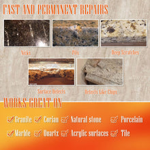 Load image into Gallery viewer, Granite Countertop Repair Kit (Color Match), Marble Repair Kit, Quickly Fix Chips, Pits, Cracks, Scratches on Granite, Marble, Travertine, Corian and Other Stones - Quartz Countertop Repair Kit
