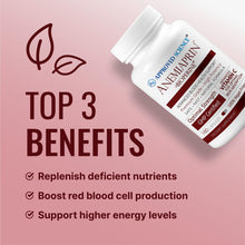 Load image into Gallery viewer, Approved Science Anemiaprin - Absorbable Iron, Vitamin C - Gentle On Stomach - 180 Capsules - 3 Month Supply - Non-GMO, Vegan