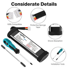 Load image into Gallery viewer, rapthor Replacement Battery for JBL Xtreme 2 Compatible with SUN-INTE-103, 2INR19/66-2 High Capacity Li-ion 6000mAh Replacement Battery with DIY Tools