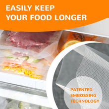 Load image into Gallery viewer, Wevac 8” x 150’ Food Vacuum Seal Roll Keeper with Cutter, Ideal Vacuum Sealer Bags for Food Saver, BPA Free, Commercial Grade, Great for Storage, Meal prep and Sous Vide (8&quot; x 150&#39;)