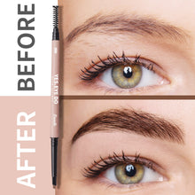 Load image into Gallery viewer, Grey Eyebrow Pencil for Older Women, Dual-Ended Gray Eyebrow Pencil for Grey Hair with Spoolie, Micro Triangle Tip Eye Brow Filler Pen for Natural Looking, Hair-Like Stroke, Gray, YES.EYE DO