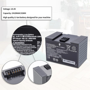 for iRobot Roomba j7 i4 j8+, j7 j7+ j7550 i4 i4+ i4 Plus i4150 i6 i6+ i8 i8+ i8550, for Combo j5 i5 j7+ j9+, for Roomba e5 e6 e5150 e5152 e6198 Replacement Lithium Battery ABL-D2A ABL-D2 32Wh/2210mAH