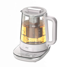 Load image into Gallery viewer, ICOOKPOT Titanium &amp; Stainless Steel Electric Kettle with Tea Infuser and Temperature Control,1.5L Glass Tea Maker,1500W Rapid Boiling,Programmable Control for your Favorite Teas and Coffee-Grey