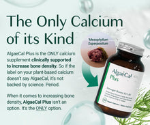 Load image into Gallery viewer, AlgaeCal - Bone Builder Pack for Bone Density Increase, Clinically Supported Plant Based Calcium Supplement &amp; Strontium, Vitamins K2 (100mg), D3 (1600 IU), Magnesium &amp; 16 Essential nutrients