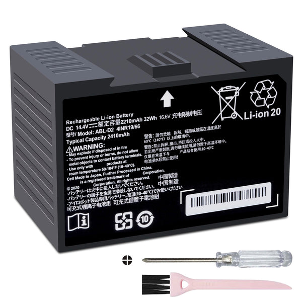 for iRobot Roomba j7 i4 j8+, j7 j7+ j7550 i4 i4+ i4 Plus i4150 i6 i6+ i8 i8+ i8550, for Combo j5 i5 j7+ j9+, for Roomba e5 e6 e5150 e5152 e6198 Replacement Lithium Battery ABL-D2A ABL-D2 32Wh/2210mAH