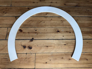 FLEXTRIM #1X4: Flexible Flat Stock Casing Molding: 3/4" Thick x 3-1/2" Wide - PRE Curved to fit Specific Size Half Round Arches (67" Diameter up to 84" Diameter)