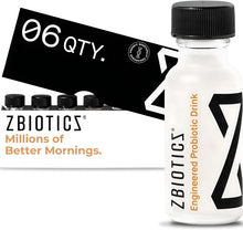Load image into Gallery viewer, ZBiotics — Feel Better After Drinking, Wake Up Refreshed, Science-Backed, Patented Probiotic for Easier Mornings, Travel-Friendly, 6-Pack of 0.5 Fl Oz Bottles