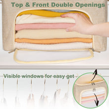 Load image into Gallery viewer, 22L Cashmere Sweater Storage Bag with Natural Cedar Balls | BREATHABLE Cashmere Storage Bag Friendly for Knitwear Merino Wool/Knit Sweater for Closet Shelf Wool Clothes Garment Organizer Pouch