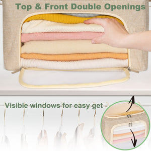 22L Cashmere Sweater Storage Bag with Natural Cedar Balls | BREATHABLE Cashmere Storage Bag Friendly for Knitwear Merino Wool/Knit Sweater for Closet Shelf Wool Clothes Garment Organizer Pouch
