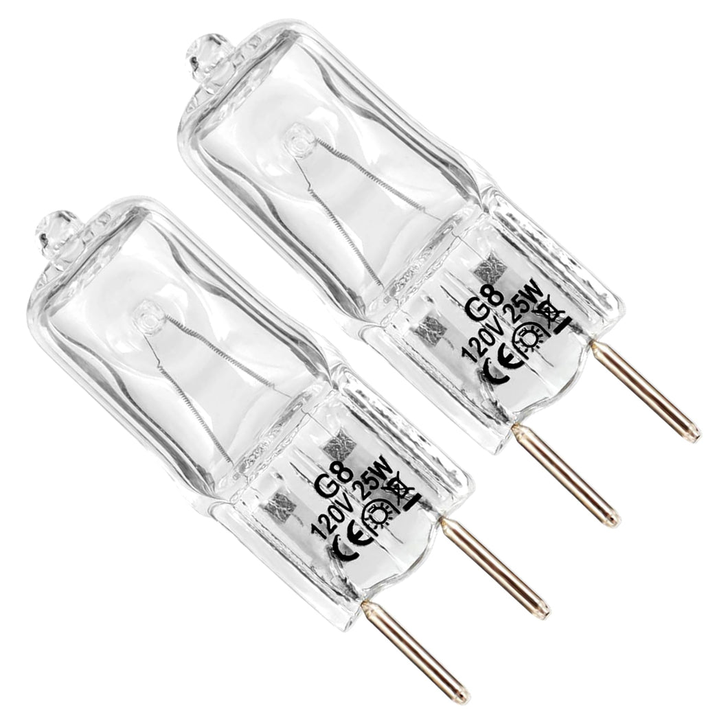 goduog 2-Pack WP74009925 G8 Oven Light Bulbs for Whirlpool 120V 25W G8 Base - Fits Whirlpool, Maytag, Kenmore, Jenn-Air - Replace for AP6011161 74004458 74009925 1072727 899138001 PS11744355