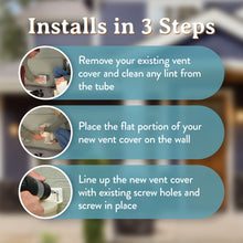 Load image into Gallery viewer, Heartland Natural Energy Saving Dryer Vent Closure - Outside Heartland Dryer Vent Cover Adapts to Outdoor Siding