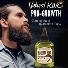Load image into Gallery viewer, Natural King Pro-growth Castor Hair &amp; Beard Oil 7.1 oz and 2.5 oz. Travel Size (2-PC Set)