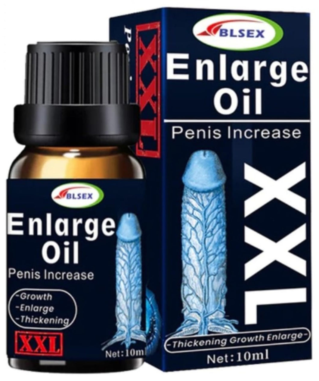 Men's Herbal Enlarge Massage Oil - Natural Formula for Wellness, Enlargement 10ml | 0.34 fl.oz | Pack of 1