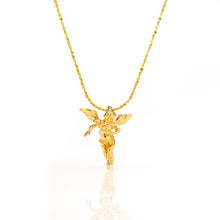 Load image into Gallery viewer, LIFETIME JEWELRY Medium Guardian Angel Pendant Necklace Charm 24K Real Gold Plated