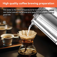 Load image into Gallery viewer, ICOOKPOT Titanium &amp; Stainless Steel Electric Kettle with Tea Infuser and Temperature Control,1.5L Glass Tea Maker,1500W Rapid Boiling,Programmable Control for your Favorite Teas and Coffee-Grey