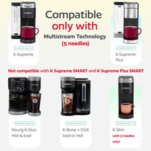 Load image into Gallery viewer, 2 Stainless Steel Reusable K Cups for Keurig K Supreme, K Supreme Plus, K Slim, K-Duo Hot &amp; Iced with Multistream Technology - 2 Refillable Kcups Coffee Filters for Keurig Coffee Makers