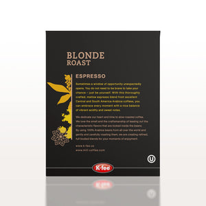 Mill Coffee Blonde Espresso Pods K-fee® & Verismo* Compatible | 72 Count (6 boxes X 12 Pods) |
