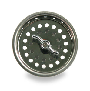 Highcraft 97633 Kitchen Sink Spin and Seal Basket Strainer Replacement for Standard Drains (3-1/2 Inch) Chrome Plated Stainless Steel Body with Threaded Stopper