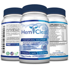 Load image into Gallery viewer, HemClear for Hemorrhoids - Vegan Formula for Hemorrhoid Relief &amp; Vascular Health - Maximum Strength 1 Bottle 135 Capsules - 3 Month Supply