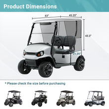 Load image into Gallery viewer, Toriexon Golf Cart Sun Shade Cover for Yamaha G14 G16 G22 G29 Drive2, Encrypted Polyester Mesh Shield, UV Protection &amp; Heat Isolation, Easy-to-Install Golf Cart Cover for Yamaha Cart, 63&#39;&#39; x 45.25&#39;&#39;